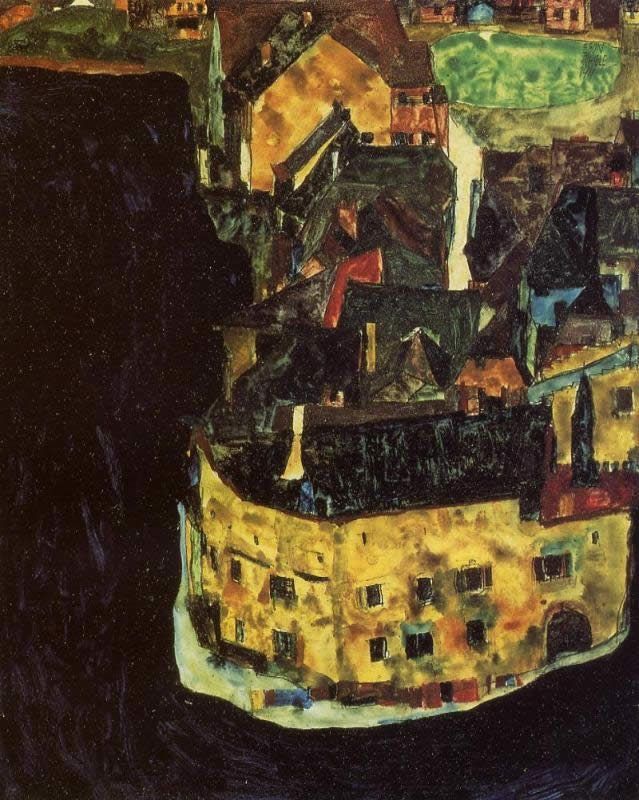 Egon Schiele City on the Blue River II